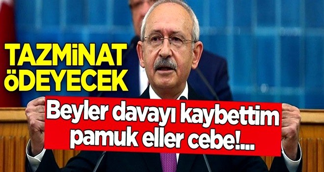 Bay Kemal yine kaybetti! Tazminat ödeyecek