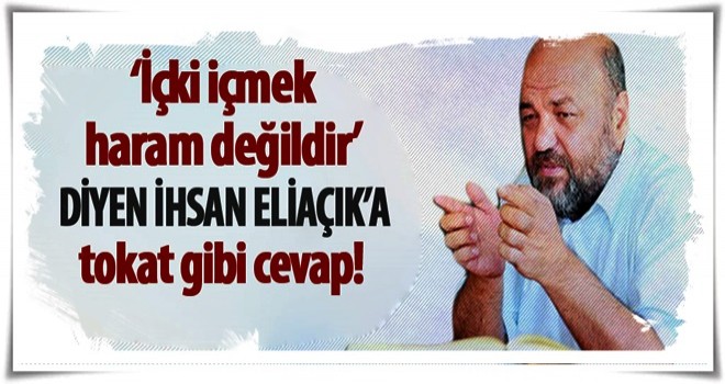 'İçki içmek haram değildir' diyen İhsan Eliaçık'a canlı yayında tokat gibi cevap!