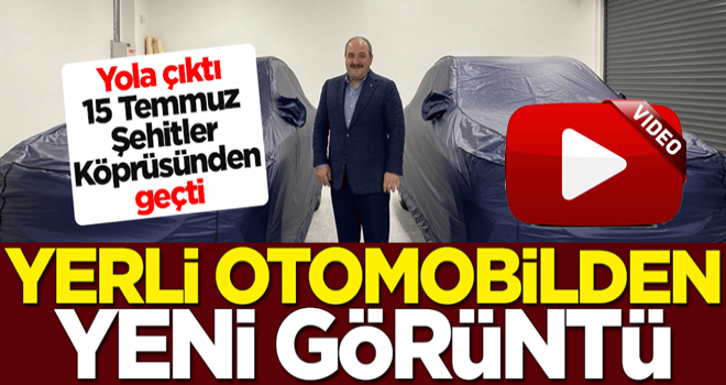 Yerli otomobilin ilk görüntüsü paylaşıldı