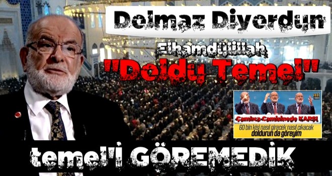 Temel efendinin dolmaz dediği Çamlıca Camii'ne cuma namazı için akın edildi .