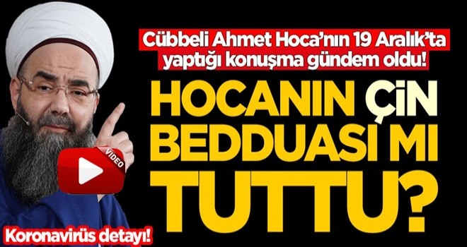 Cübbeli Ahmet Hoca'nın 19 Aralık'ta yaptığı konuşma gündem oldu! Bedduası mı tuttu?