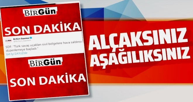 Birgün Gazetesi'nden alçak manşet!