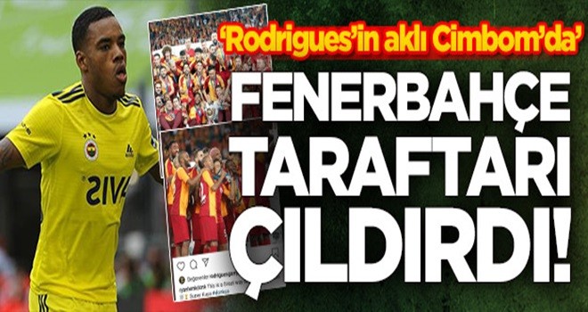 Rodrigues'den Fenerbahçe taraftarını çıldırtan hareket!