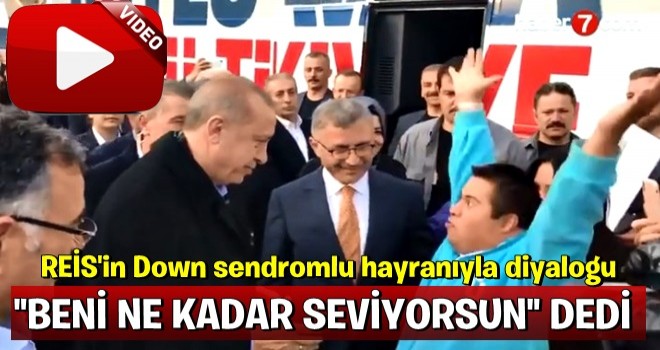 Cumhurbaşkanı Erdoğan 'Ne kadar seviyorsun' deyince...