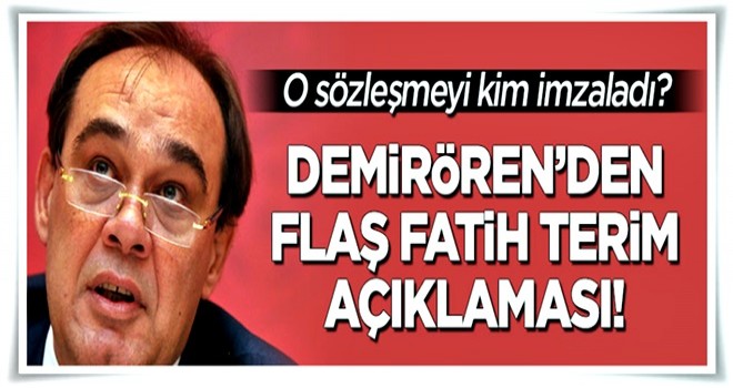 Demirören'den flaş 'Fatih Terim' açıklaması!