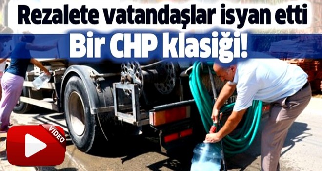 CHP'li İzmir belediyesinde yine su rezaleti! Vatandaş isyan etti .