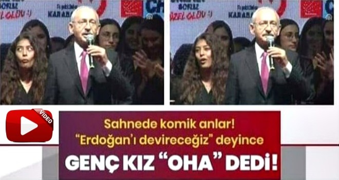 Kılıçdaroğlu 'Erdoğan'ı indireceğiz' dedi! Genç kızın yüz ifadesi olay oldu