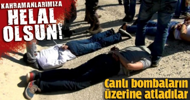 Bakan Soylu açıkladı! Canlı bombanın üzerine atladılar