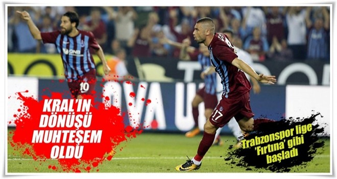 Süper Lig'de 2017-2018'in ilk haftasında Trabzonspor, Atiker Konyaspor'u 2-1 mağlup etti