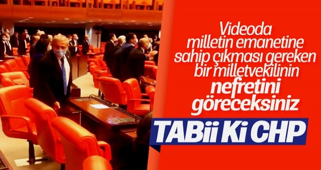 Meclis sıralarına zarar veren CHP'li vekil