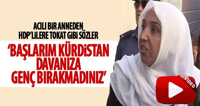 HDP'lilerin yüzüne haykırdı! 'Başlarım sizin Kürdistan'ınıza!'