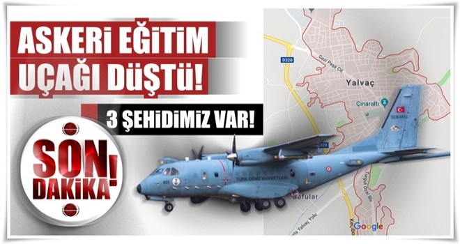 Isparta'da eğitim uçağı düştü: 3 şehitimiz var