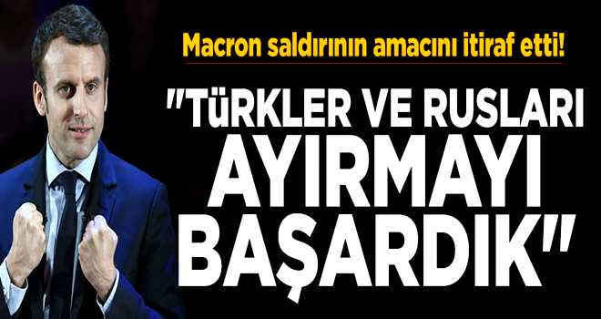 Fransa Cumhurbaşkanı Macron'dan ilginç açıklama