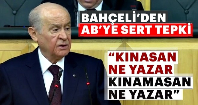 Devlet Bahçeli AB'ye sert tepki