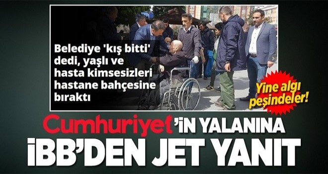 CHP'li Kaftancıoğlu ve Cumhuriyet'ten İBB yalanı .