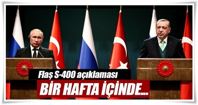 Cumhurbaşkanı Erdoğan: S-400 konusu bu hafta neticelenecek