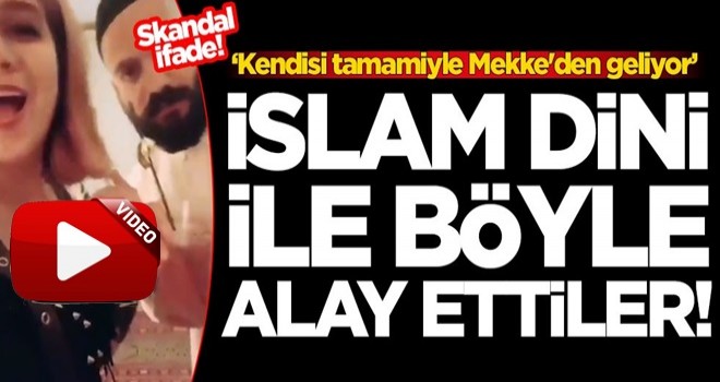 İslam dini ile böyle alay ettiler! Skandal görüntüler