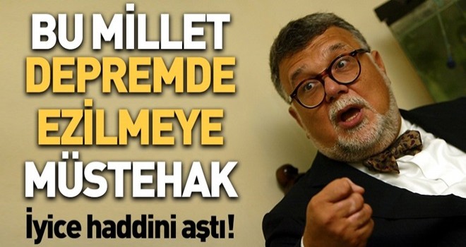 Celal Şengör kin kustu: Bu millet ezilmeye müstehaktır! .