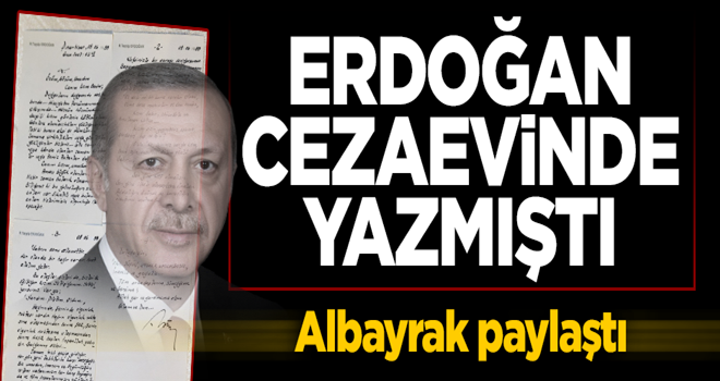 Erdoğan'ın cezaevinde yazmıştı! Kızı Esra Albayrak paylaştı