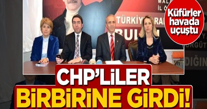 CHP’liler birbirine girdi! Küfürler havada uçuştu