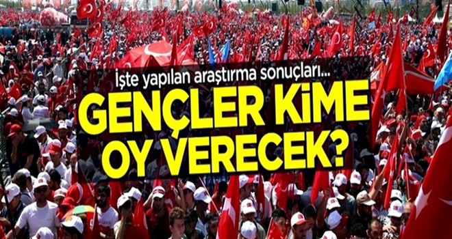 Gençler kime oy verecek? İşte sonuçlar...