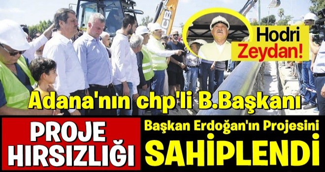 CHP’li Zeydan Karalar, Başkan Erdoğan’ın talimatıyla başlayan içme suyu projesini sahiplendi! .