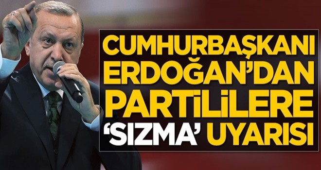 Başkan Erdoğan'dan partililere kritik uyarı: En küçük fırsatı vermeyeceğiz