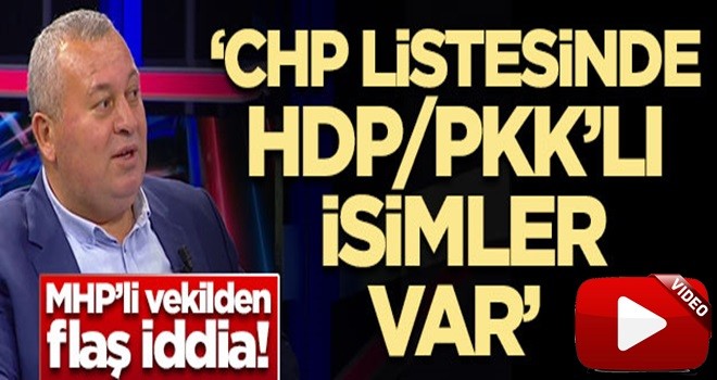 MHP'li Enginyurt'tan büyük iddia: CHP'nin listesinde PKK'lılar var