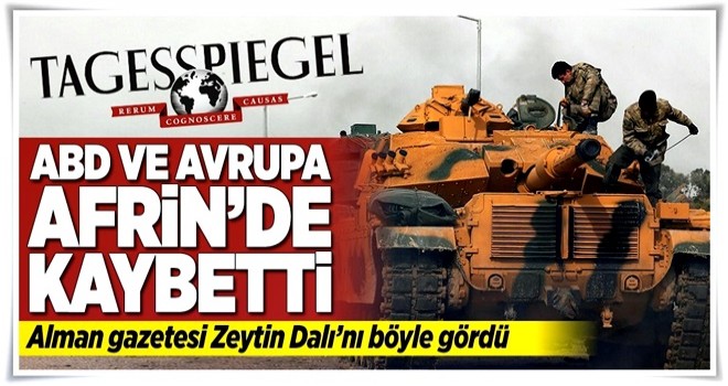 ''Avrupa Suriye'de kaybetti''