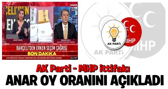 AK Parti - MHP ittifakı o rakamı gördü