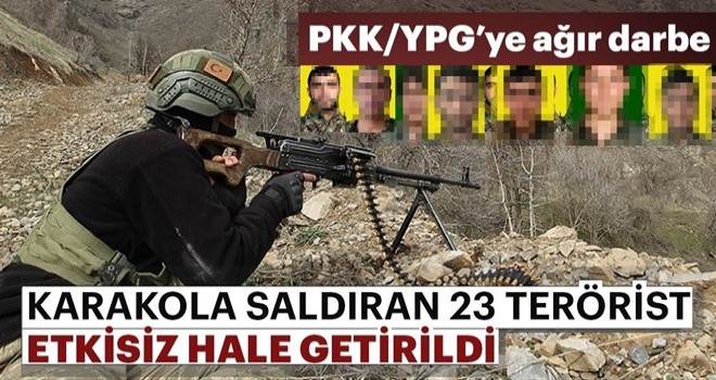 Şanlıurfa Ceylanpınar’da karakola saldıran teröristlerin 23'ü etkisiz hale getirildi