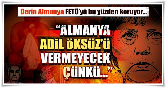 Derin Almanya FETÖ’yü bu yüzden koruyor...