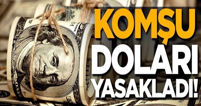 Komşu, dolar kullanımını yasakladı!