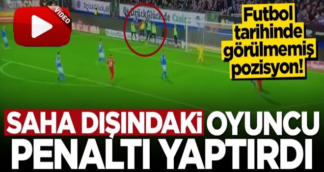 Futbol tarihinde görülmemiş penaltı!