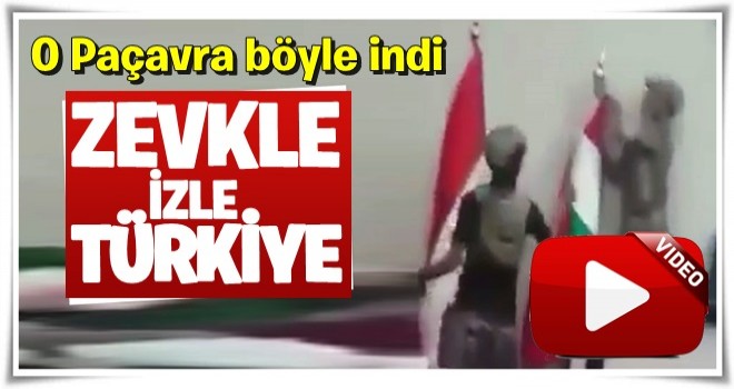 Iraklı askerler sözde 'Kürdistan' bayrağını indirdi