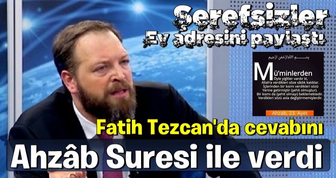 Fatih Tezcan'ın ev adresini paylaştılar! "Suikast öncesi..."