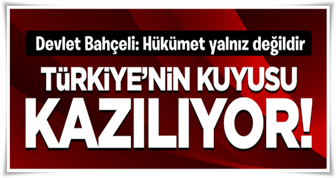 Devlet Bahçeli: Hükümet yalnız değildir