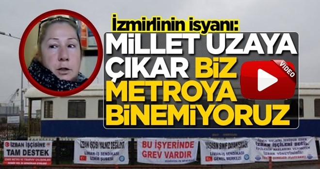 İzmirlilerin İZBAN isyanı... "Millet uzaya çıkıyor, biz metroya binemiyoruz"