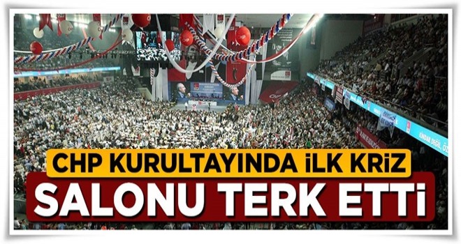 CHP kurultayında ilk kriz! Murat Karayalçın Salonu terk etti