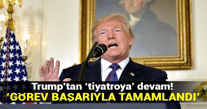 Trump'tan ilk açıklama: Görev başarıyla tamamlandı