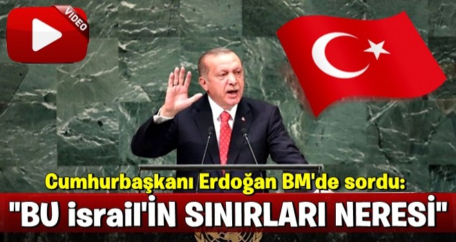 Cumhurbaşkanı Erdoğan BM'de sordu: Bu ülkenin sınırı neresidir?