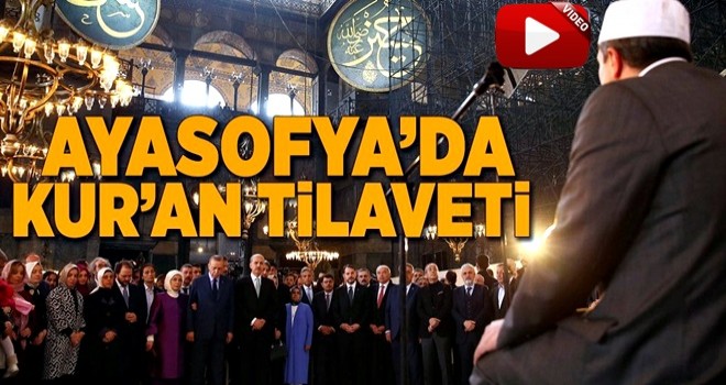 Ayasofya'da Kur'an-ı Kerim tilaveti