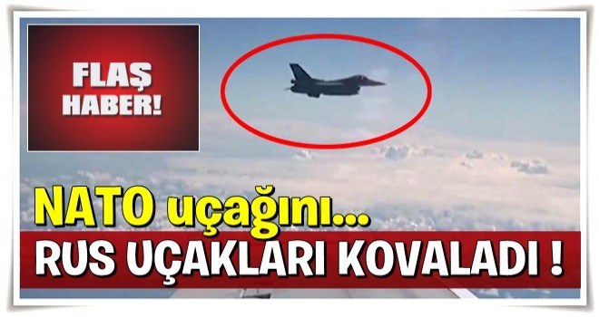 Rusya Savunma Bakanı'nın uçağına yaklaşan NATO uçağına büyük sürpriz!