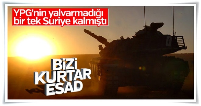 YPG Esad'a 'kurtarın bizi' çağrısı yaptı