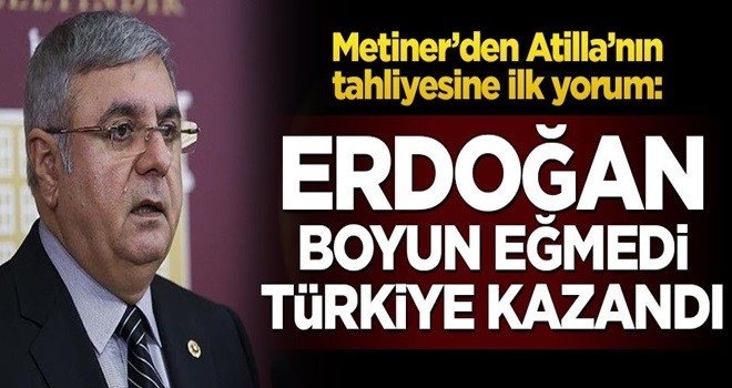 Metiner’den tahliye yorumu: Hakan Atilla’nın şahsında Türkiye yargılandı, Erdoğan boyun eğmedi Türkiye kazandı