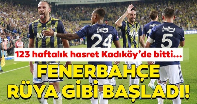 Fenerbahçe, Gazişehir Gaziantep karşısında Süper Lig'e rüya gibi başladı