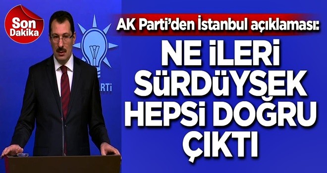 AK Parti'den İstanbul açıklaması