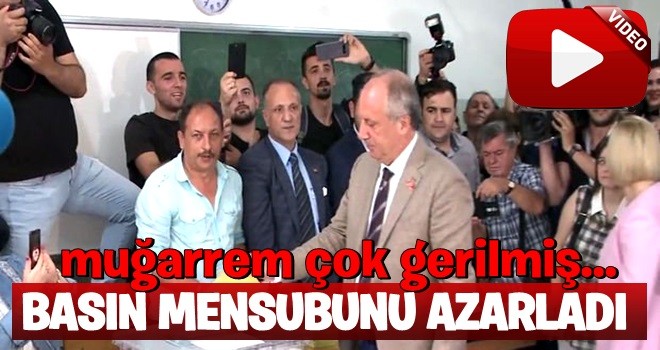 Muharrem İnce'den gazeteciye fırça