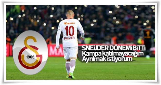 Sneijder ayrılmak istediğini açıkladı