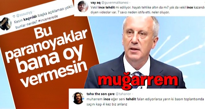 Muharrem İnce komplo teorilerine kızdı